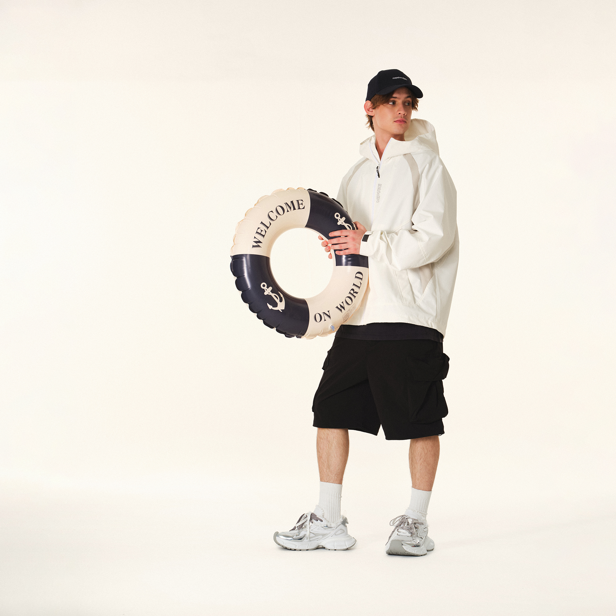 NPNG 插肩袖沖鋒衣 NPA25BW0007-FW122