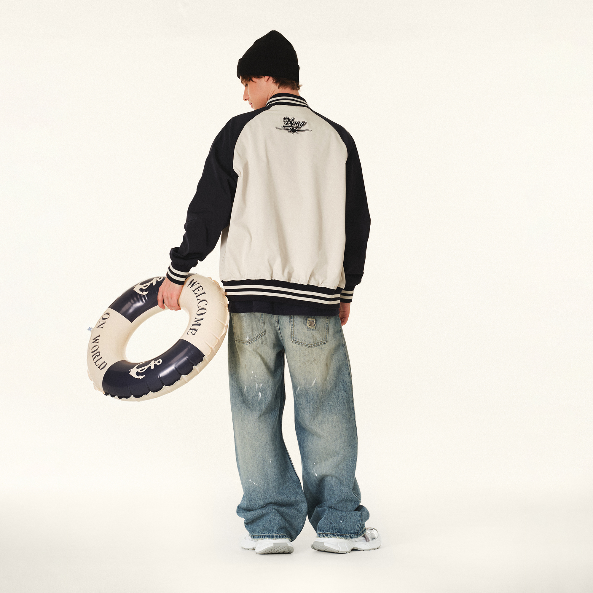  NPNG 插肩袖棒球外套 NPA25BW0008-FW120