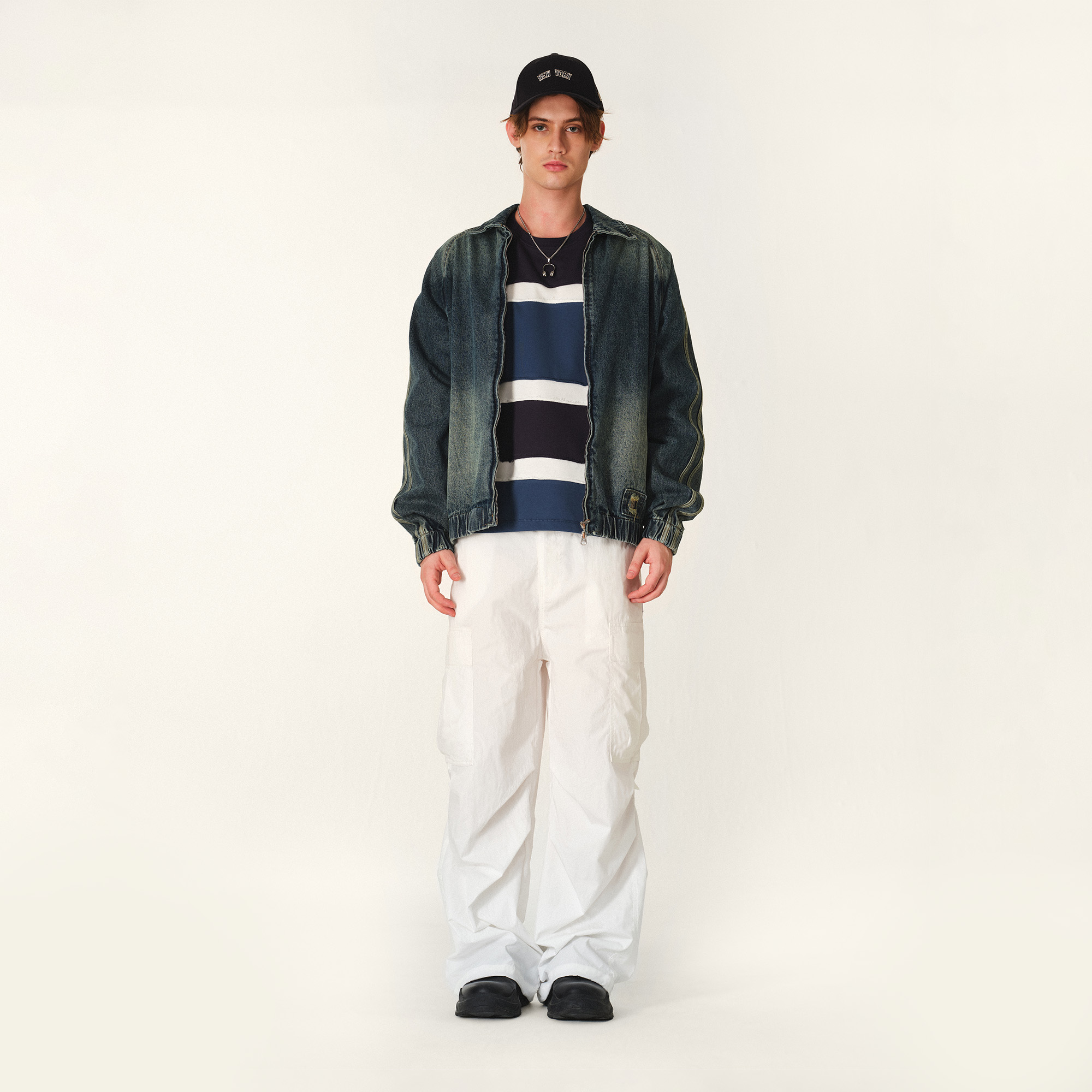 NPNG 寬鬆多口袋工裝長褲 NPB25B0014-FW112