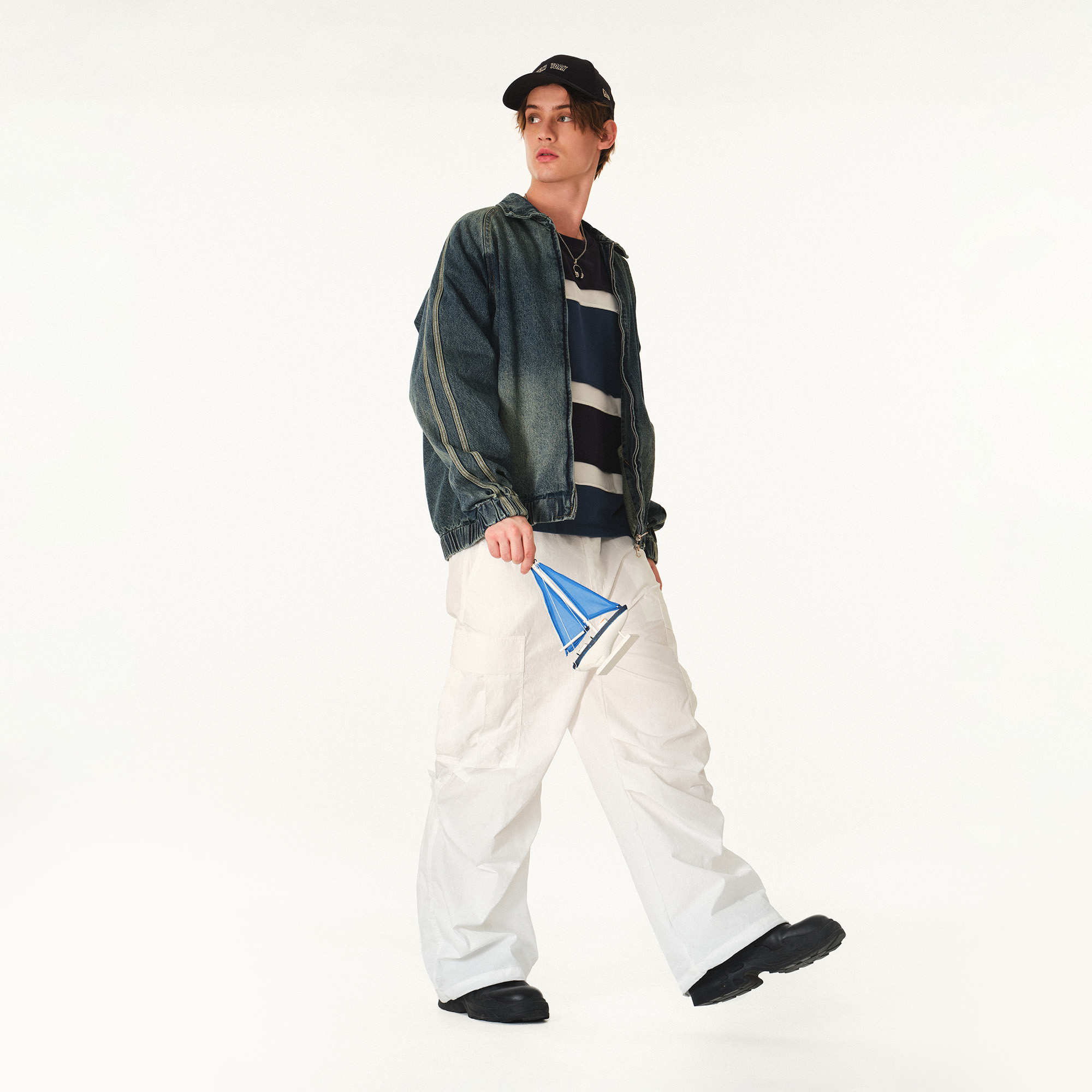 NPNG 寬鬆多口袋工裝長褲 NPB25B0014-FW112