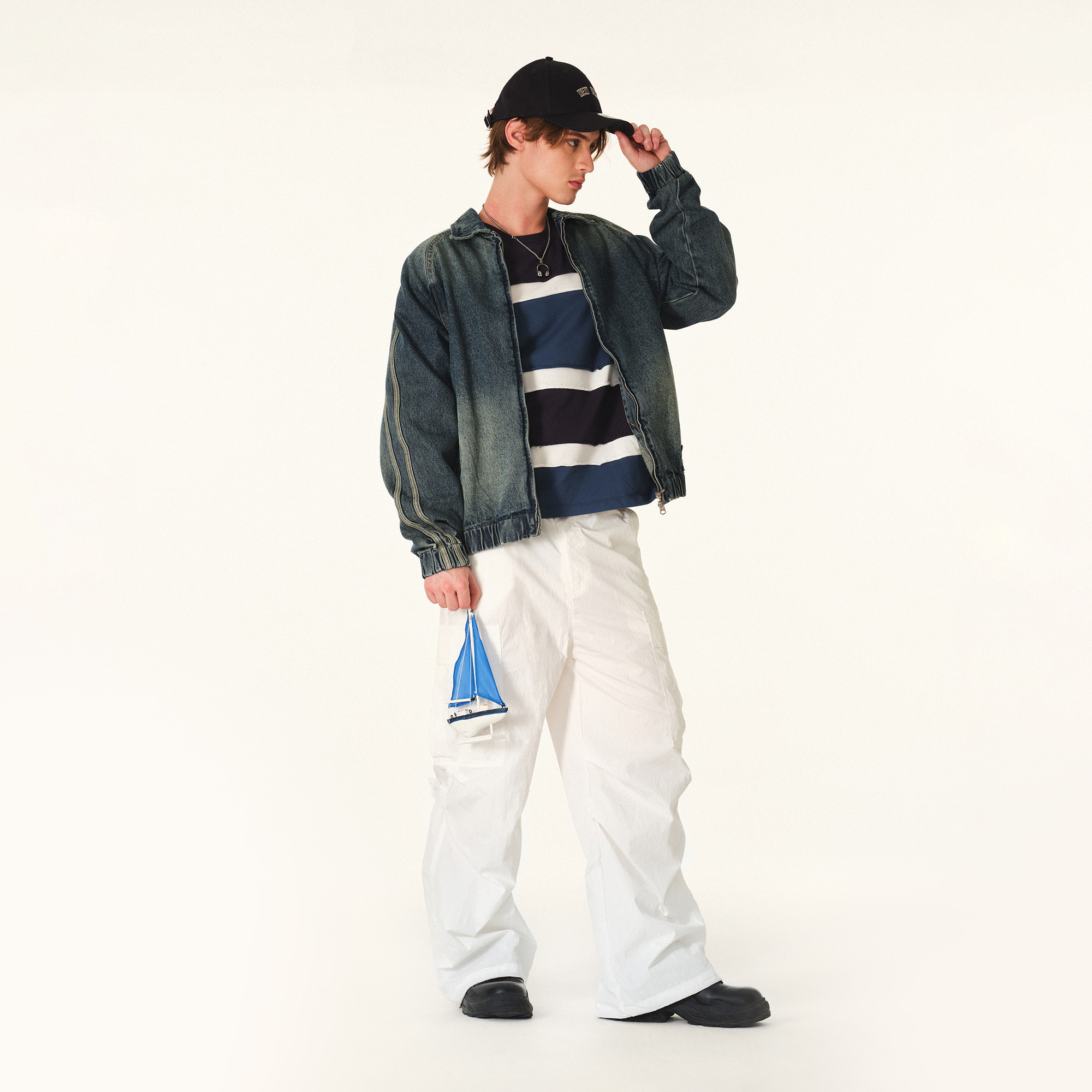 NPNG 寬鬆多口袋工裝長褲 NPB25B0014-FW112