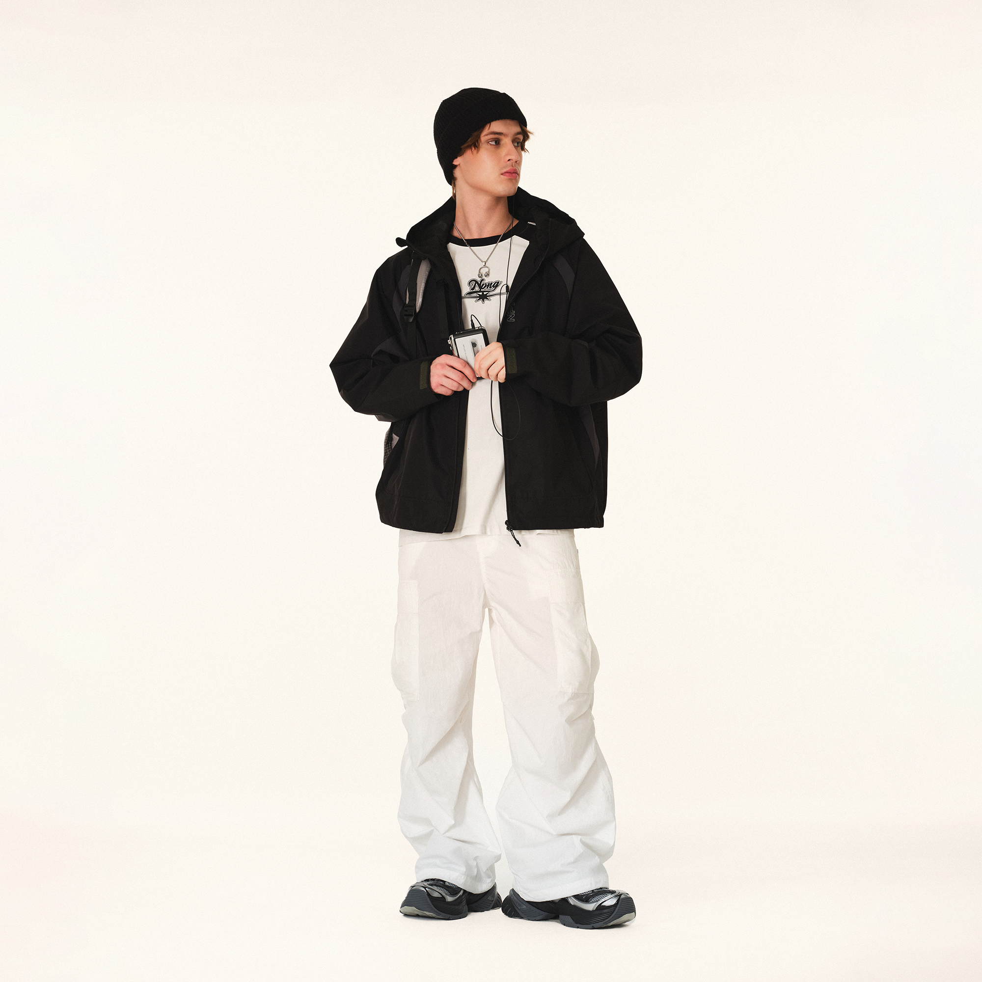 NPNG 插肩袖沖鋒衣 NPA25BW0007-FW122