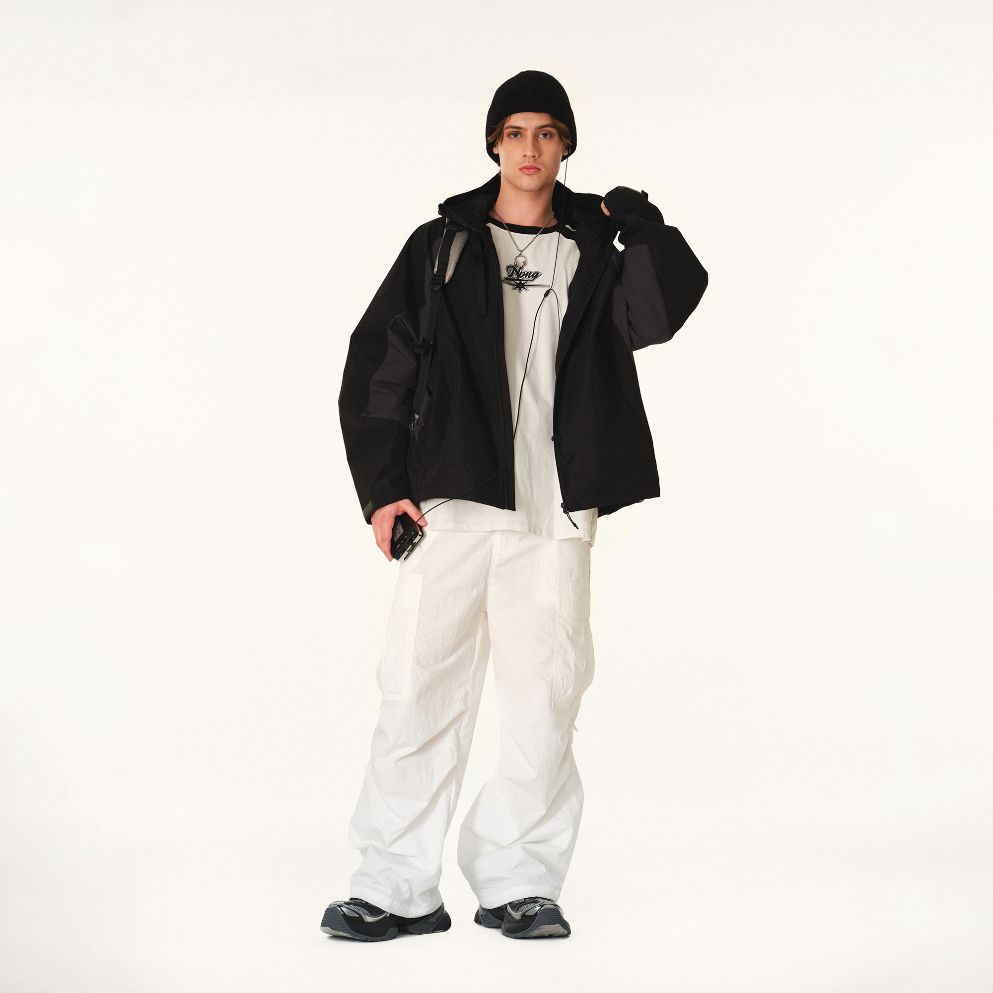 NPNG 插肩袖沖鋒衣 NPA25BW0007-FW122