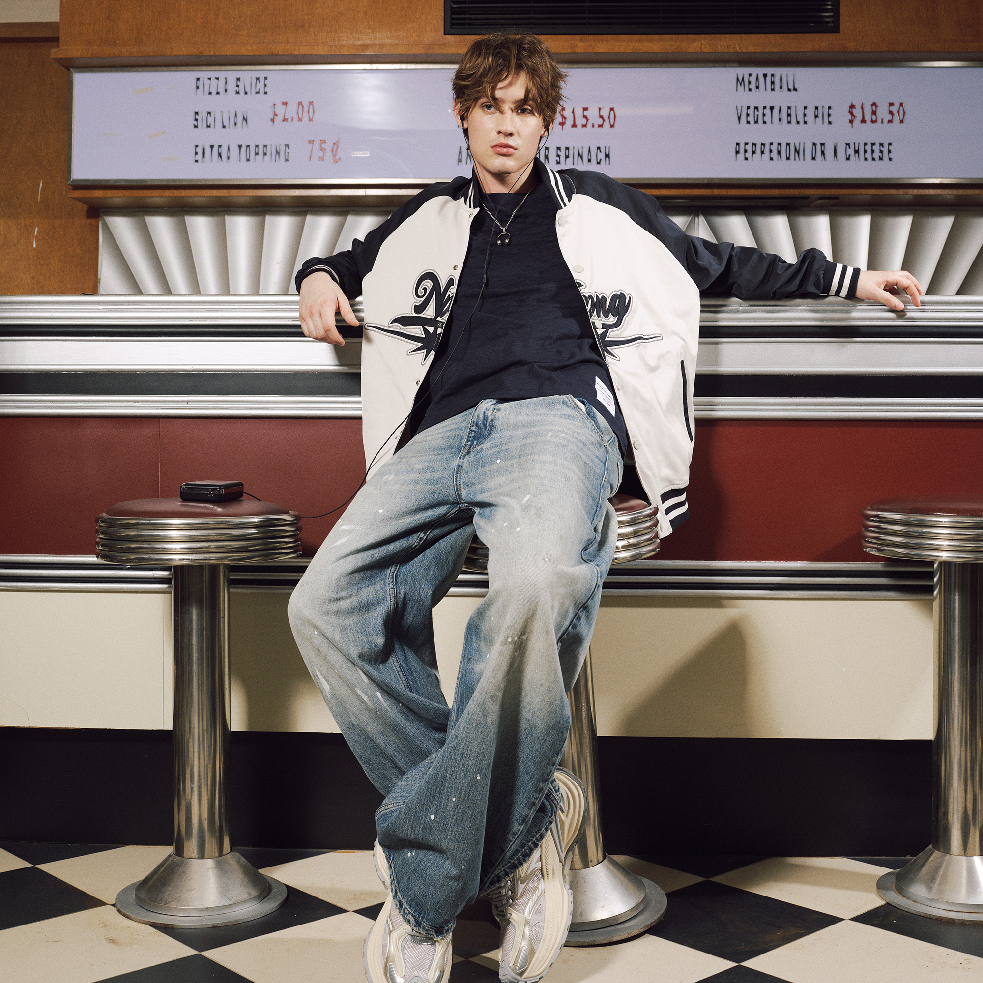  NPNG 插肩袖棒球外套 NPA25BW0008-FW120