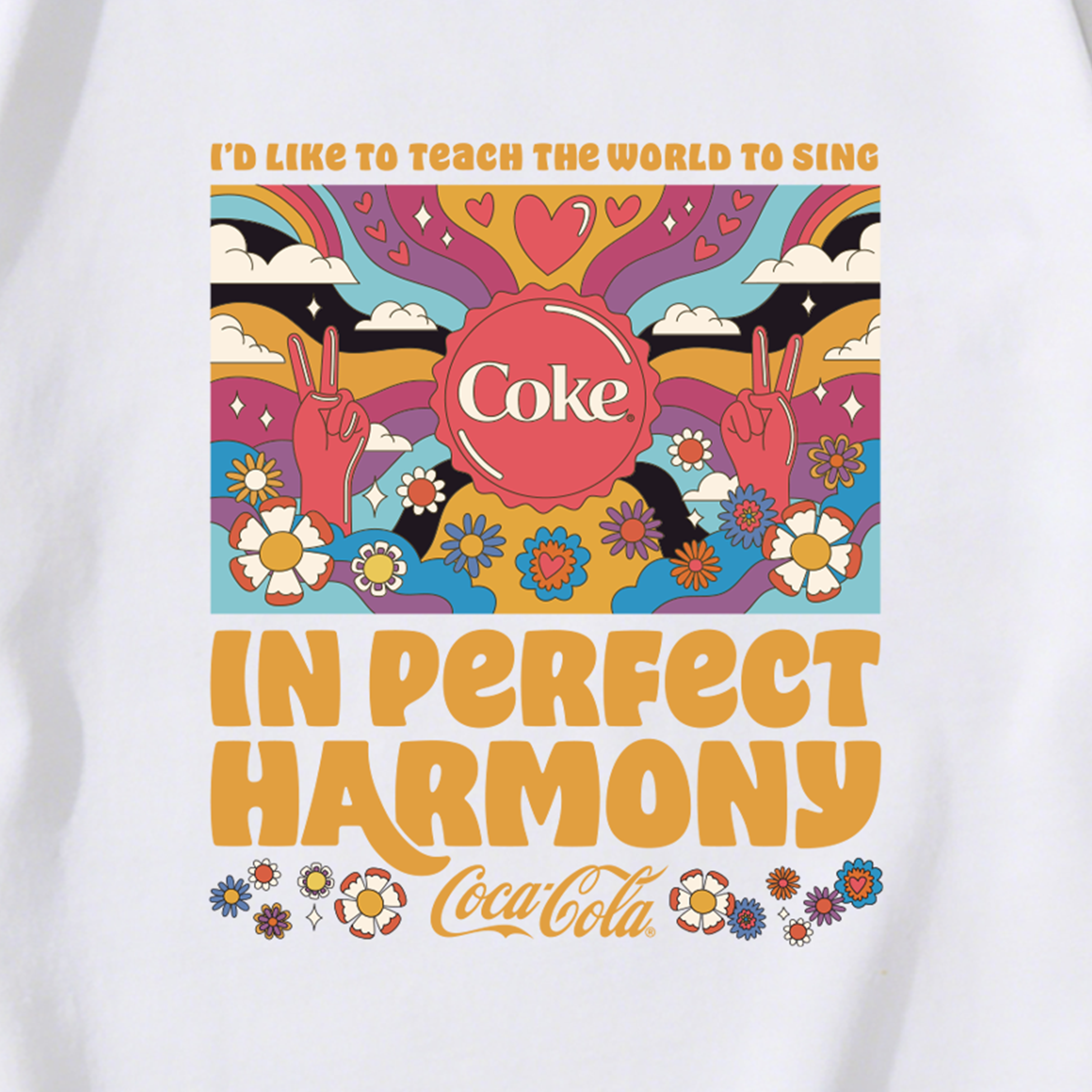 NPNG 可口可樂合作款音樂系列律動感音樂節女裝T賉