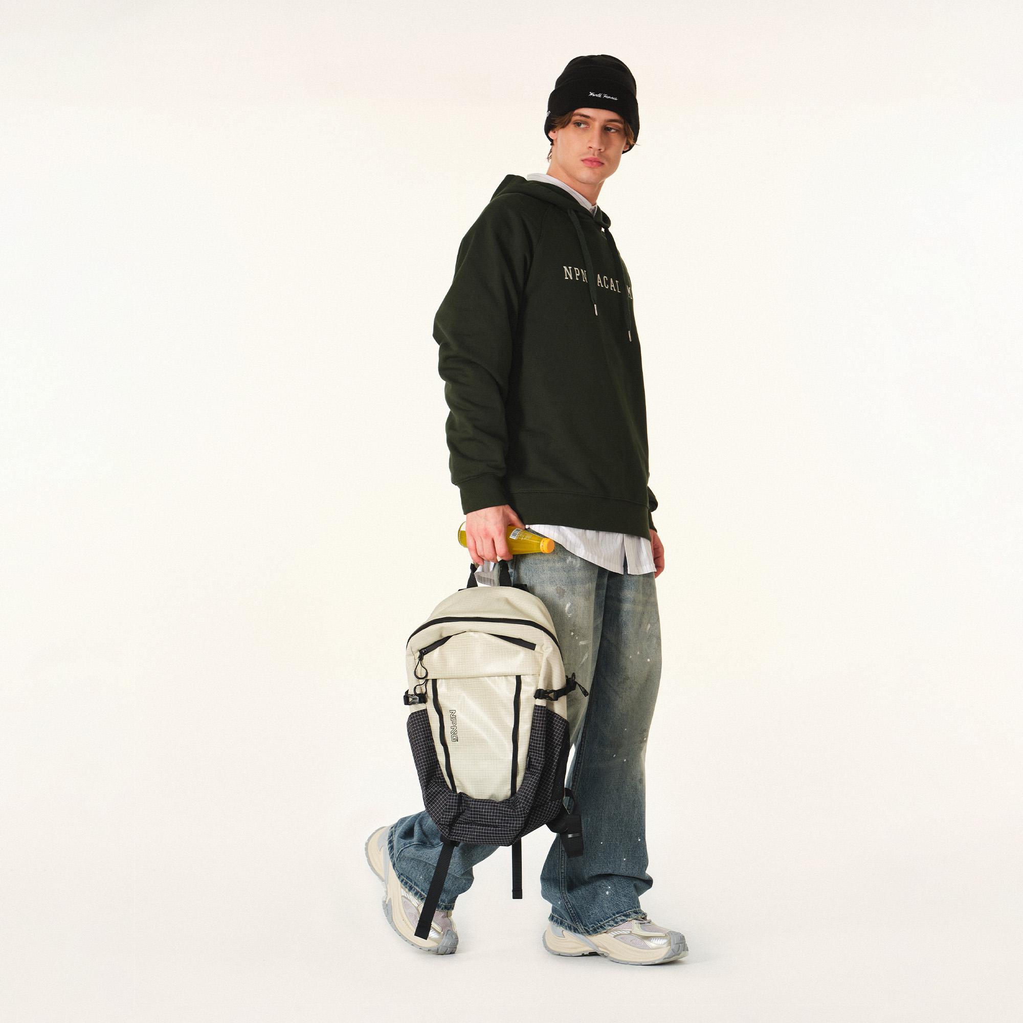 NPNG 插肩袖有帽衛衣 NPA25BW0017-FW138