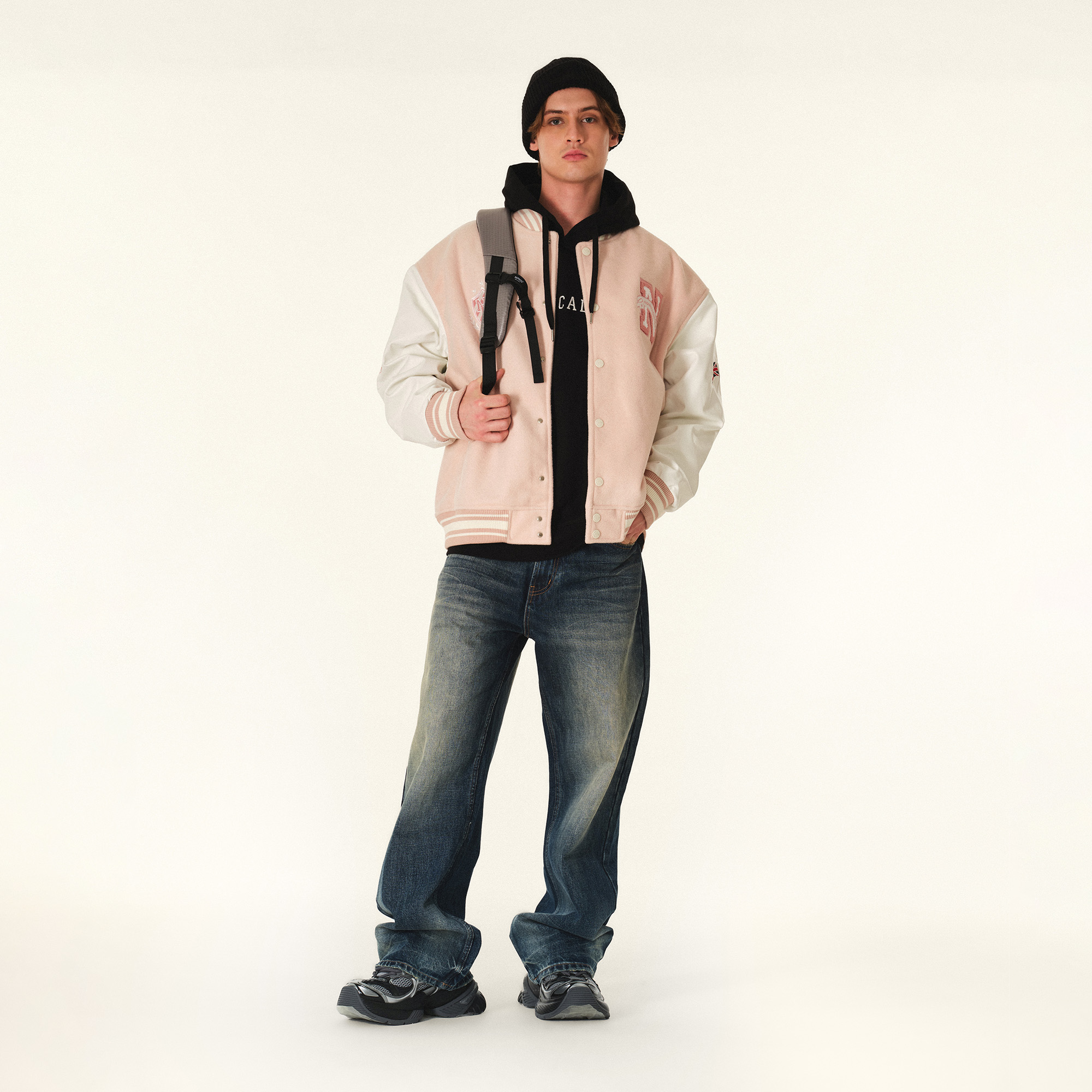 NPNG 插肩袖棒球外套 NPA25BW0020-FW151