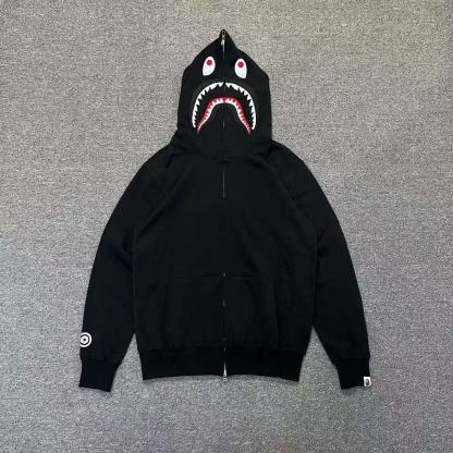 BAPE 迷彩鲨鱼连帽拉链卫衣