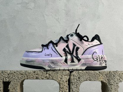 MLB NY 印花網紅學長老爹鞋 定制塗鴉惡作劇