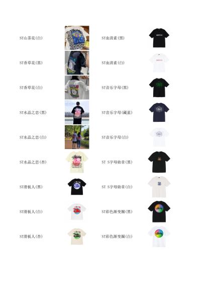 stussy 服飾合集圖 下定需要填寫衣服名稱