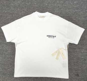 Essentials FW23 Essentials Shorts Smoke 纯色松紧直筒美式重磅 休闲短袖 男女同款 