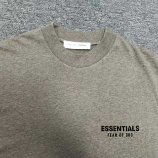 Essentials FW23 Essentials Shorts Smoke 纯色松紧直筒美式重磅 休闲短袖 男女同款 