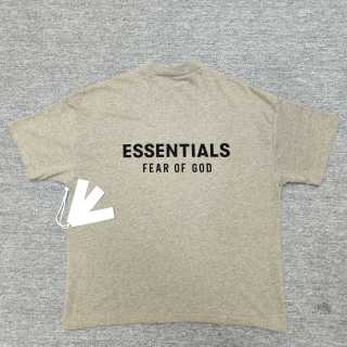 Essentials FW23 Essentials Shorts Smoke 纯色松紧直筒美式重磅 休闲短袖 男女同款 