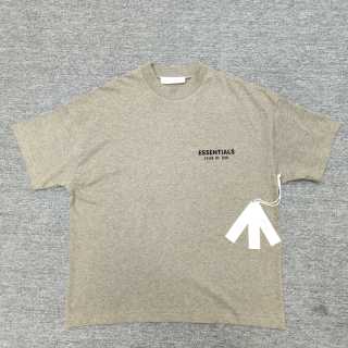 Essentials FW23 Essentials Shorts Smoke 纯色松紧直筒美式重磅 休闲短袖 男女同款 