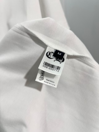 Chrome Hearts/克罗心 高品质320克圆领短袖T恤 品牌经典 前后马蹄印十字架梵文刺绣字母LOGO 男女同款