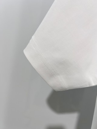 Chrome Hearts/克罗心 高品质320克圆领短袖T恤 品牌经典 前后马蹄印十字架梵文刺绣字母LOGO 男女同款