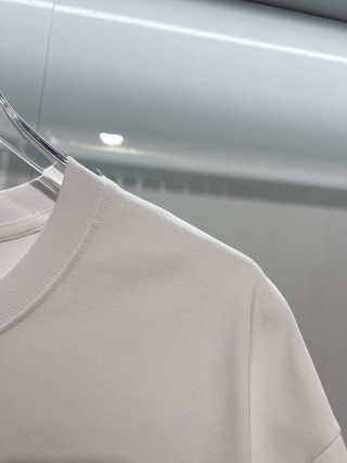 Chrome Hearts/克罗心 高品质320克圆领短袖T恤 品牌经典 前后马蹄印十字架梵文刺绣字母LOGO 男女同款