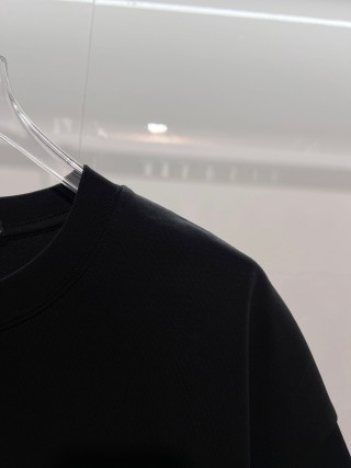 Chrome Hearts/克罗心 高品质320克圆领短袖T恤 品牌经典 前后马蹄印十字架梵文刺绣字母LOGO 男女同款