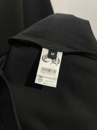 Chrome Hearts/克罗心 高品质320克圆领短袖T恤 品牌经典 前后马蹄印十字架梵文刺绣字母LOGO 男女同款