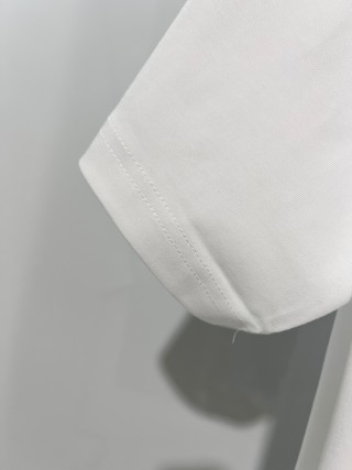 Chrome Hearts/克罗心 高品质320克圆领短袖T恤 品牌经典 前后马蹄印十字架梵文刺绣字母LOGO 男女同款