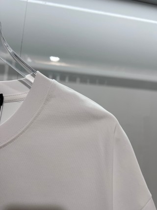 Chrome Hearts/克罗心 高品质320克圆领短袖T恤 品牌经典 前后马蹄印十字架梵文刺绣字母LOGO 男女同款