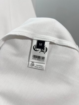 Chrome Hearts/克罗心 高品质320克圆领短袖T恤 品牌经典 前后马蹄印十字架梵文刺绣字母LOGO 男女同款