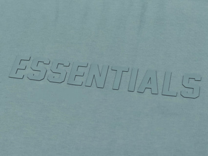 Essentials FW23 Essentials Shorts Smoke 纯色松紧直筒美式重磅 休闲短袖 男女同款 