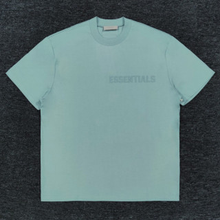 Essentials FW23 Essentials Shorts Smoke 纯色松紧直筒美式重磅 休闲短袖 男女同款 