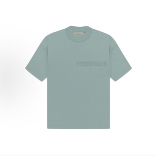 Essentials FW23 Essentials Shorts Smoke 纯色松紧直筒美式重磅 休闲短袖 男女同款 