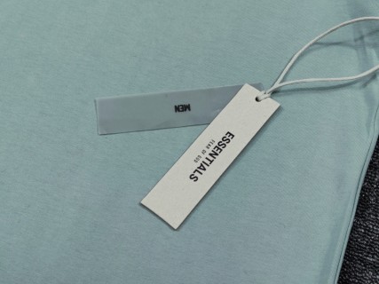 Essentials FW23 Essentials Shorts Smoke 纯色松紧直筒美式重磅 休闲短袖 男女同款 