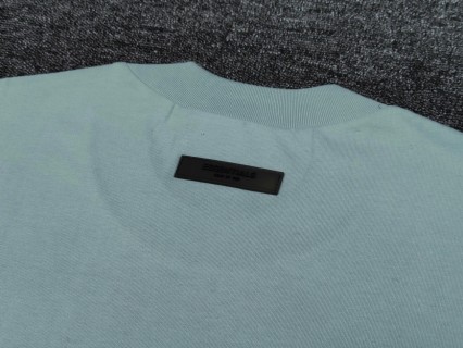 Essentials FW23 Essentials Shorts Smoke 纯色松紧直筒美式重磅 休闲短袖 男女同款 
