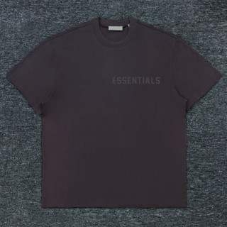 Essentials FW23 Essentials Shorts Smoke 纯色松紧直筒美式重磅 休闲短袖 男女同款 