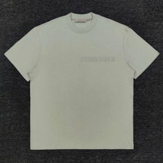 Essentials FW23 Essentials Shorts Smoke 纯色松紧直筒美式重磅 休闲短袖 男女同款 