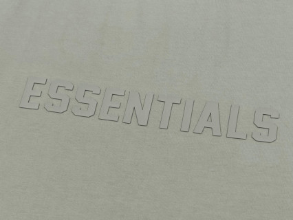 Essentials FW23 Essentials Shorts Smoke 纯色松紧直筒美式重磅 休闲短袖 男女同款 