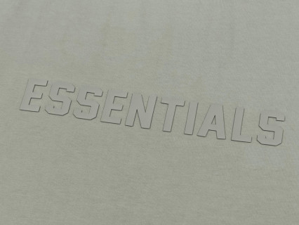 Essentials FW23 Essentials Shorts Smoke 纯色松紧直筒美式重磅 休闲短袖 男女同款 