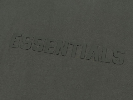 Essentials FW23 Essentials Shorts Smoke 纯色松紧直筒美式重磅 休闲短袖 男女同款 