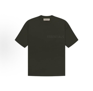 Essentials FW23 Essentials Shorts Smoke 纯色松紧直筒美式重磅 休闲短袖 男女同款 