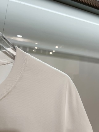 Chrome Hearts/克罗心 高品质320克圆领短袖T恤 品牌经典 前后马蹄印十字架梵文刺绣字母LOGO 男女同款