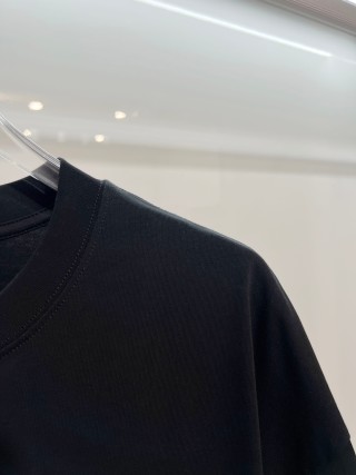 Chrome Hearts/克罗心 高品质320克圆领短袖T恤 品牌经典 前后马蹄印十字架梵文刺绣字母LOGO 男女同款