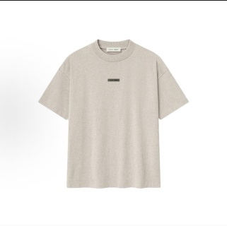 Fear of God Essentials SS25 Classic Hoodie 徽标字母后背印花短袖男女同款拉丝银硅胶短袖