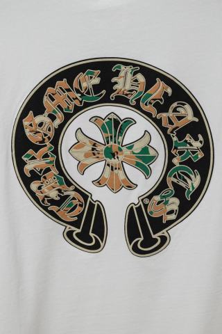 克罗心ins迷彩色蛋黄色线飞镖十字架马蹄纯棉短袖T恤个性街头潮潮半截袖