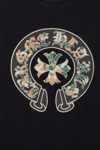 克罗心ins迷彩色蛋黄色线飞镖十字架马蹄纯棉短袖T恤个性街头潮潮半截袖