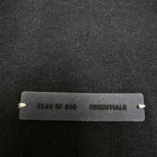 Fear of God Essentials SS25 Classic Hoodie 徽标字母后背印花短袖男女同款拉丝银硅胶短袖