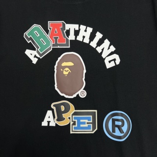 BAPE 彩色字母猿人头印花短袖T恤
