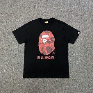 BAPE迷彩大猿人头字母印花短袖T恤