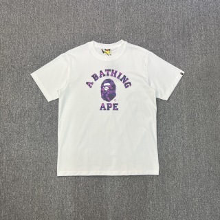 BAPE迷彩猿人头字母印花短袖T恤 