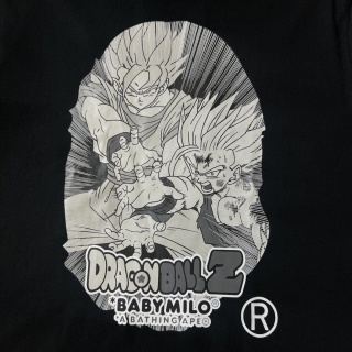 BAPE X Dragon Ball Ｚ Big Ape Head 联名卡通猿人头印花短袖