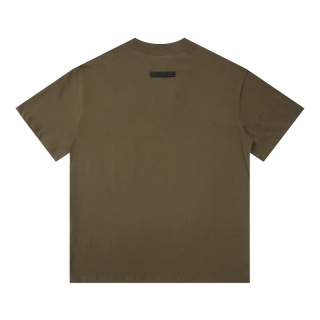 Fear of God Essentials Fall24 BACK TO SCHOOL系列 Womens Tri-Blend Crewneck Tee 字母印花圆领宽松短款短袖T恤 男女同款
