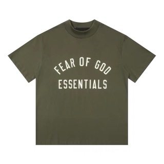 Fear of God Essentials Fall24 BACK TO SCHOOL系列 Womens Tri-Blend Crewneck Tee 字母印花圆领宽松短款短袖T恤 男女同款