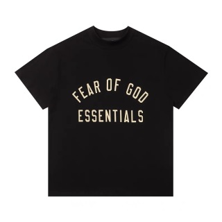 Fear of God Essentials Fall24 BACK TO SCHOOL系列 Womens Tri-Blend Crewneck Tee 字母印花圆领宽松短款短袖T恤 男女同款